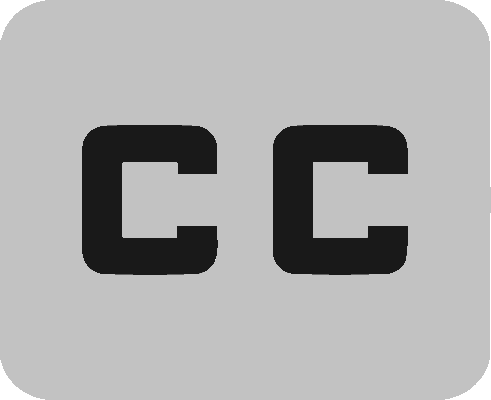 Closed captions available icon