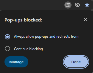 Message « fenêtre contextuelle bloquée » d’Edge